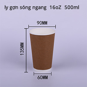 ly giấy gợn sóng