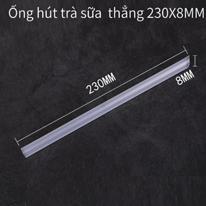 Ống hút trà sữa thẳng 230X8MM