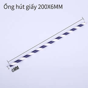 Ống hút giấy 200X6MM