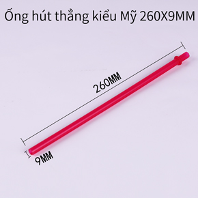 Ống hút thẳng kiểu Mỹ 260X9MM