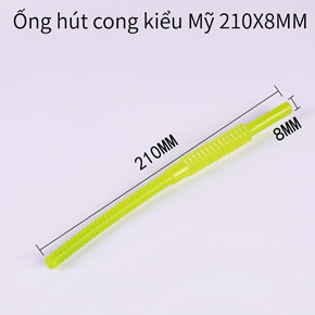 Ống hút cong kiểu Mỹ 210X8MM