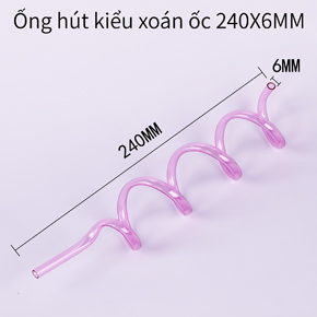 Ống hút kiểu xoán ốc 240X6MM