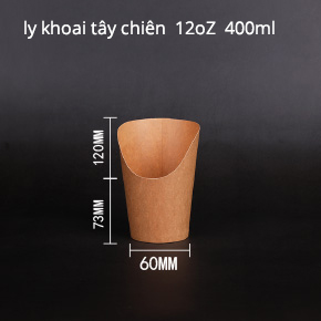 ly khoai tây chiên miệng nghiêng 12oZ 400ML