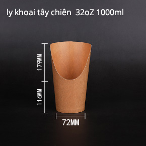 ly khoai tây chiên miệng nghiêng 32oZ 100ML