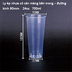 ly ép nhựa cán màng bên trong700ml