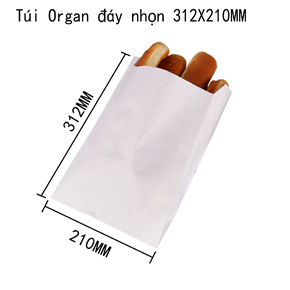 Túi Organ đáy nhọn 312 X 210MM