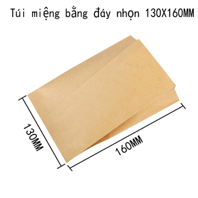 Túi miệng bằng đáy nhọn 130 X 160MM