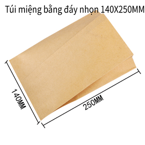 Túi miệng bằng đáy nhọn 140 X 250MM