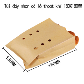 Túi đáy nhọn có lỗ thoát khí 180 X 180MM