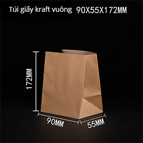 Túi giấy kraft vuông