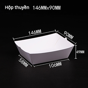 hộp thuyền,hộp gà rán,hộp miệng rộng